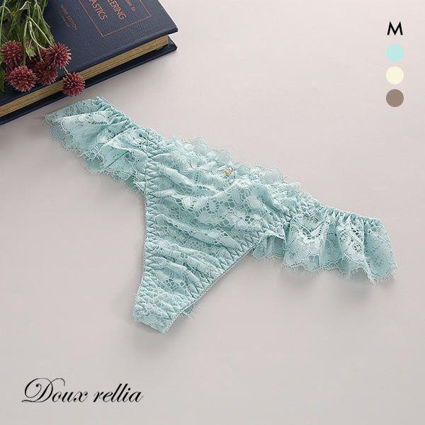 ドゥレリア Doux rellia オリエンタル Tバックショーツ M タンガ ソング 単品 総レー...