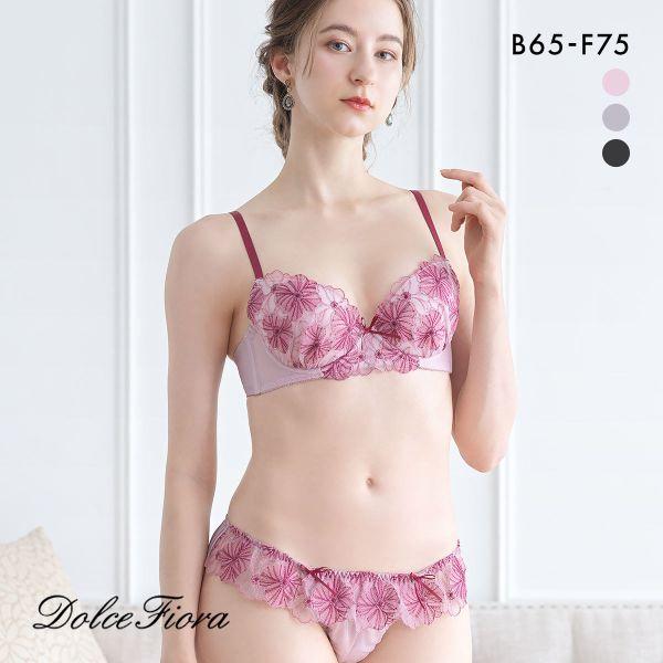 ブラジャー ドルチェフィオラ ラブリーガール ブラセット BCDEF 大きいサイズ ソフトワイヤー ...