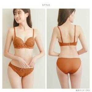 ブラジャー ショーツセット ソニアブラック 花...の詳細画像5