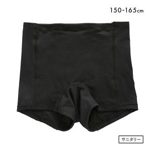 サニタリーボトム メッシュ オーバーパンツ 重ね履きタイプ 一分丈 生理用 ポケット付き ジュニア用 150 160 165