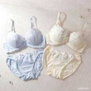 プチソワレ シアーフラワー ノンワイヤー ブラ...の詳細画像1