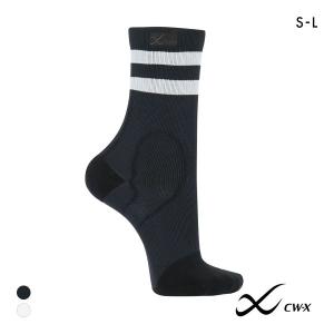 ワコール シーダブリューエックス 男女兼用 プレーンソックス クルータイプ 靴下 クルー丈 ユニセックス Wacoal CW-X
