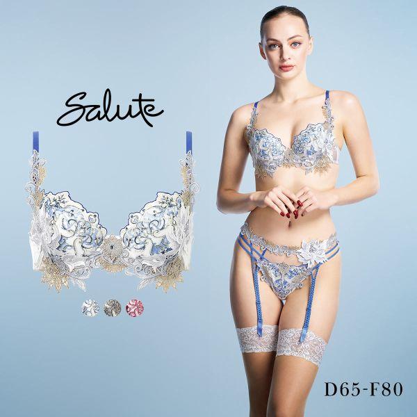 ワコール サルート 42グループ 42G P-UP ブラジャー DEF プッシュアップ 谷間 BTJ...
