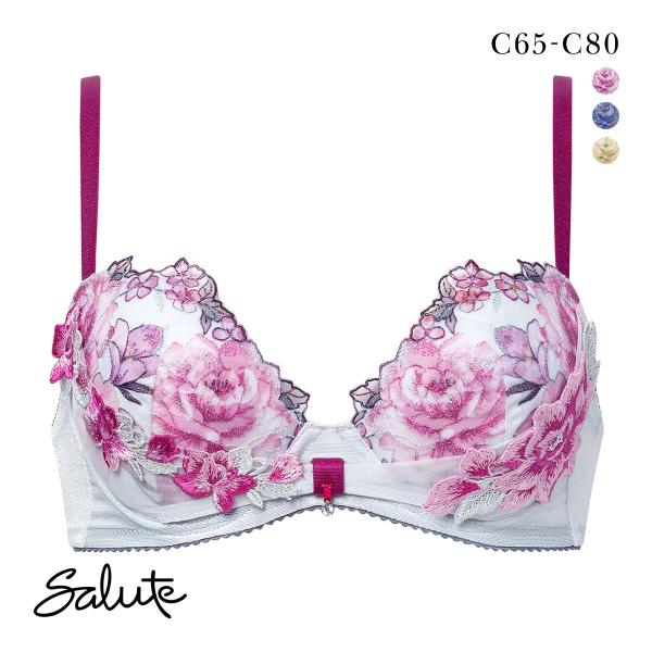 ワコール サルート 21グループ 21G リボンブラ ブラジャー C 谷間キープ Wacoal Sa...