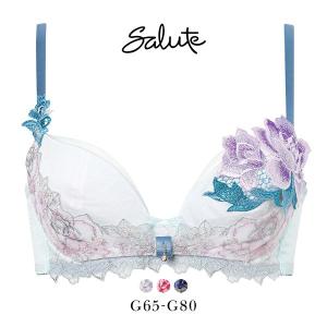 ワコール サルート 36グループ 36G リボンブラ ブラジャー G 大きいサイズ 谷間キープ Wacoal Salute BTJ736 26SSシーズン