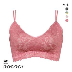 ワコール Wacoal ゴコチ GOCOCi レース CGG294 ラクに美胸キープ ブラジャー ハーフトップ ノンワイヤー ML 単品 ブラレット