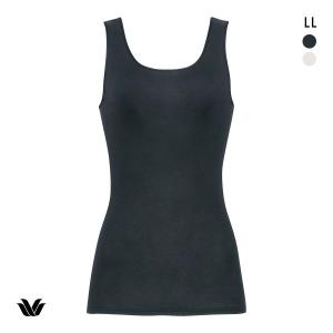 ワコール WACOALコットン オーガニックコットン100％ Uネック ノースリーブ インナー ニットトップ LL Wacoal
