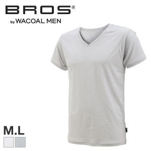 インナー メンズ ブロス ワコール BROS by WACOAL MEN Vネック 半袖シャツ ML GL7240