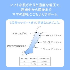 ワコール マタニティ 産前産後兼用 着圧ソック...の詳細画像1