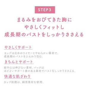 ワコール ウイング ティーン ジュニアブラジャ...の詳細画像2