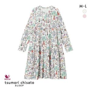 ワコール Wacoal ツモリチサト tsumori chisato SLEEP エジプトへの旅 パジャマ ワンピース ルームウェア 長袖｜shirohato