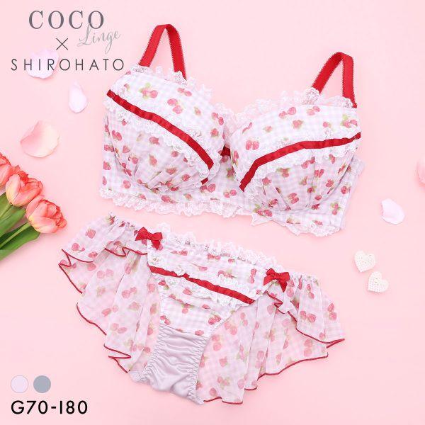 ブラジャー ショーツセット ココランジェ ガーリースウィートストロベリー フレア ショーツ セット ...