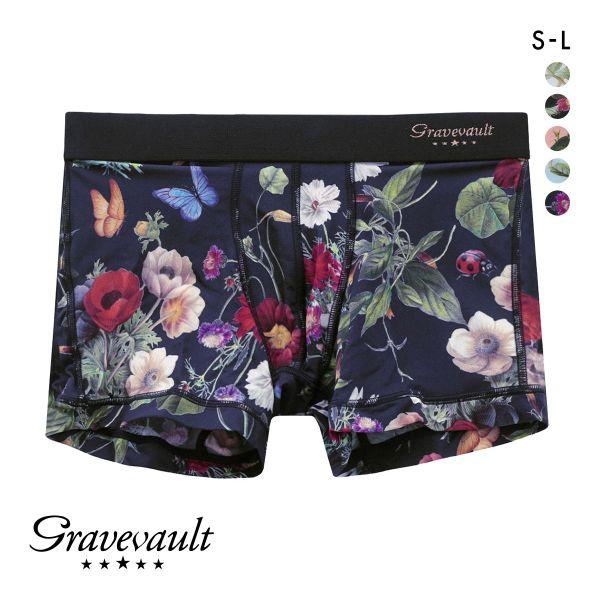 グレイブボールト Gravevault フローラプリント ショートボクサーパンツ