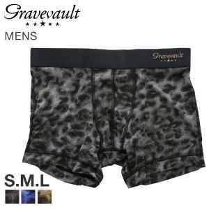ボクサーパンツ メンズ グレイブボールト Gravevault Panther ショート 前とじ S M L 3051832
