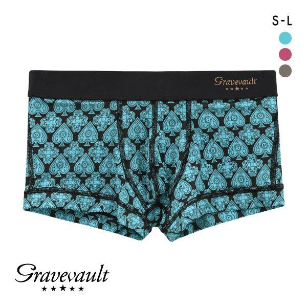 グレイブボールト Gravevault SUIT ローライズボクサーパンツ SML メンズ 前閉じ ...
