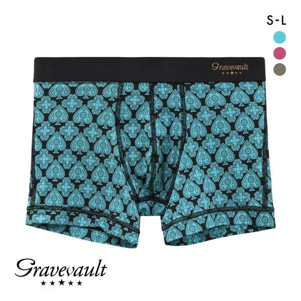 グレイブボールト Gravevault SUIT ショートボクサーパンツ SML メンズ 前閉じ 日...