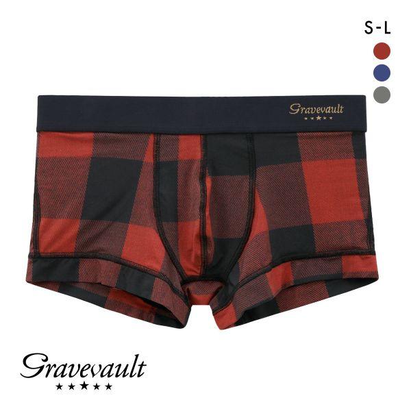 グレイブボールト Gravevault Buffalo Check ローライズボクサーパンツ SML...