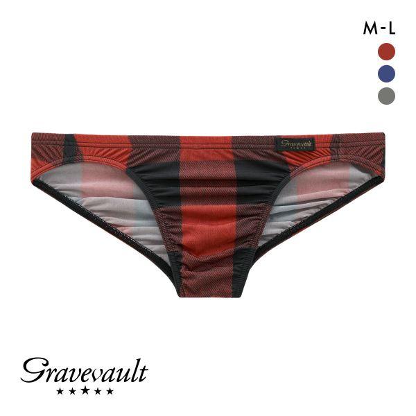 グレイブボールト Gravevault Buffalo Check ビキニ ブリーフ フルバック M...
