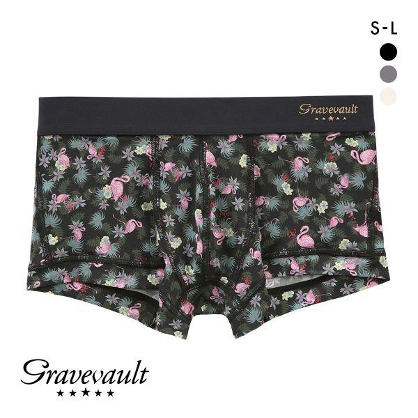 グレイブボールト Pink Flamingo ローライズボクサーパンツ SML メンズ 前閉じ 日本...