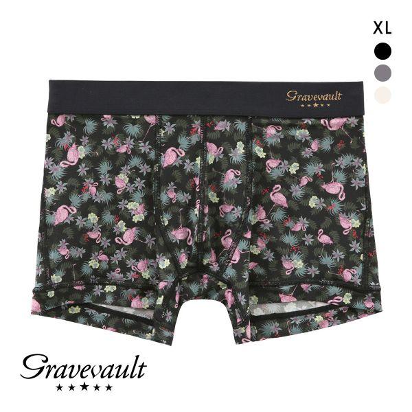 グレイブボールト Pink Flamingo ショートボクサーパンツ XL メンズ 前閉じ 日本製 ...
