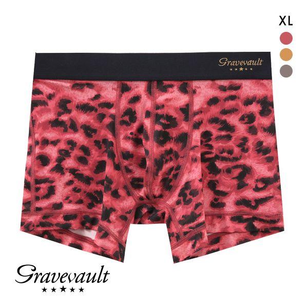 グレイブボールト LEOPARD ショート ボクサーパンツ XL メンズ 前閉じ 日本製 Grave...