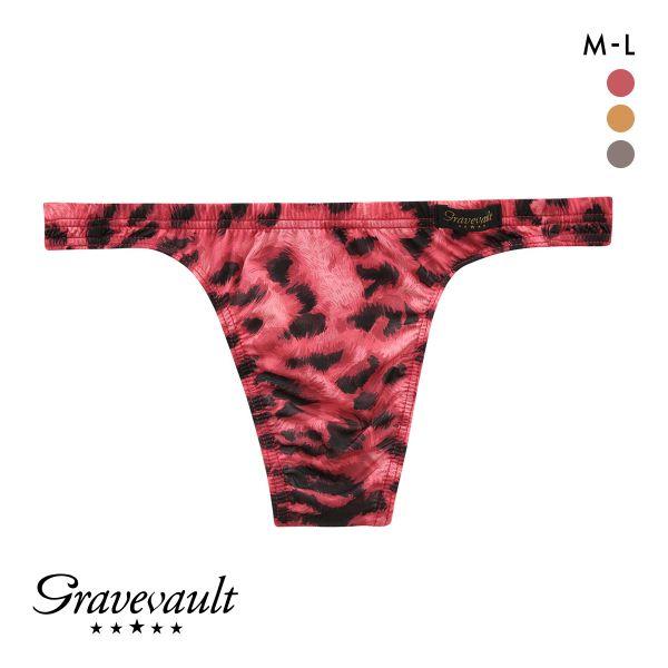 グレイブボールト LEOPARD Tバック ビキニ ML メンズ 前閉じ 日本製 Gravevaul...