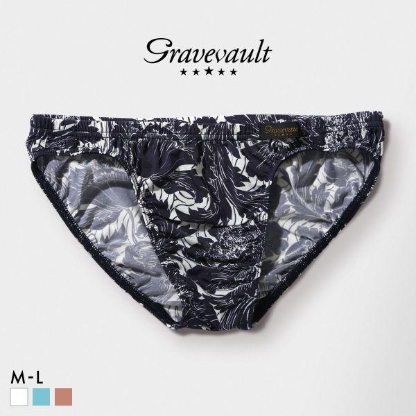 グレイブボールト FLOWER フルバック ビキニ M L ブリーフ メンズ Gravevault ...