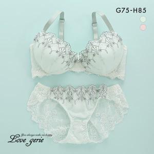 ラブジェリー Love gerie ペティノワール ブラセット GH 盛り胸 Wパッド 谷間ブラ バストアップ ブラジャー ショーツ セット｜shirohato