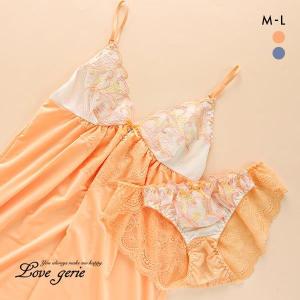 ラブジェリー Love gerie アメリフラワー ベビードール セットアップ キャミソール ショーツ セット ML スリップ ランジェリー バックレース｜shirohato