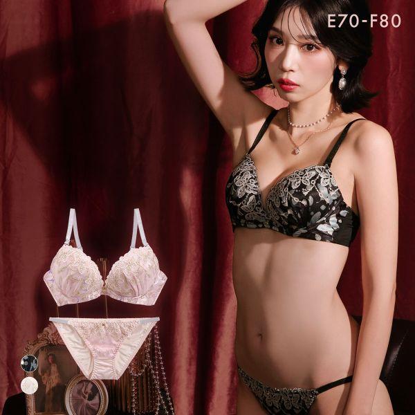 ブラジャー ラブジェリー ジュエルズバタフライ ブラセット EF 大きいサイズ グラマー 盛り胸 W...