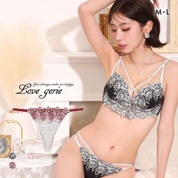 ラブジェリー アドラブルストリング Tバックショーツ ML コーディネイト タンガ 総レース ソング...