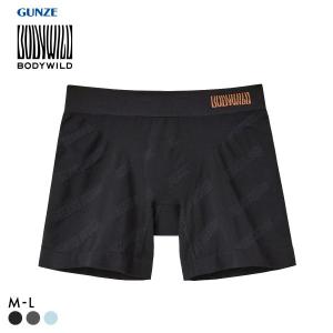 グンゼ BODY WILD by BEAMS DESIGN セミロング ボクサーパンツ メンズ ジャカード成型 ビームス GUNZE ボディワイルド｜SHIROHATO(白鳩)