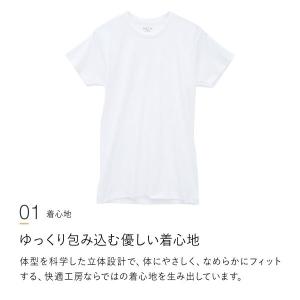 グンゼ GUNZE 快適工房 半袖 丸首 Tシ...の詳細画像1