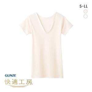グンゼ GUNZE 快適工房 Vネック 三分袖 ...の商品画像