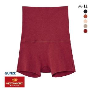 グンゼ GUNZE ホットマジック HOTMAGIC 綿のチカラ はらまき付 ショーツ 1分丈 ボトム 発熱 裏起毛 腹巻 メール便(15)
