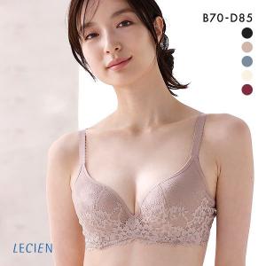 ルシアン LECIEN 肌フィット ブラジャ− 楽ワイヤー 肌にとけこむフィット感 超ソフトワイヤー モールドブラ 単品