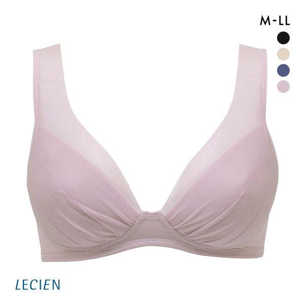 ルシアン LECIEN とにかく軽くて肩らくちん 4/5カップ ノンワイヤー ブラジャー M L L...