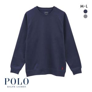 ポロ ラルフ ローレン ブラッシュドフリース ロングスリーブ クルーネック トップス メンズ ラウンジウェア POLO RALPH LAUREN