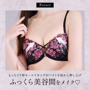 エレガント 脇肉を谷間に変える脇高ブラ グラデ...の詳細画像1