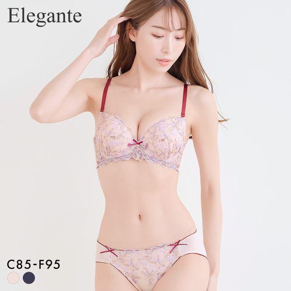 ブラジャー エレガント フラワーガーデン ブラセット CDEF80-95 大きいサイズ グラマー シ...