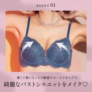 ブラジャー ショーツセット エレガント 脇肉を...の詳細画像1