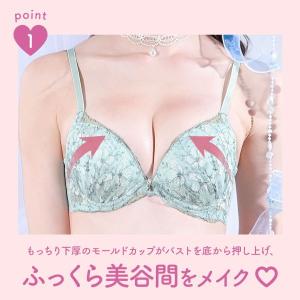 ブラジャー ショーツセット エレガント 脇肉を...の詳細画像3