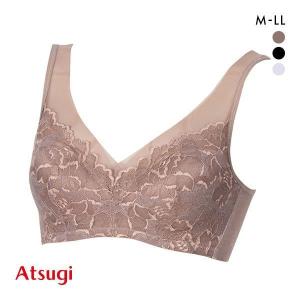 アツギ ATSUGI ナチュラリフト ヘム ノンワイヤーブラ ブラジャー 脇高 単品｜shirohato