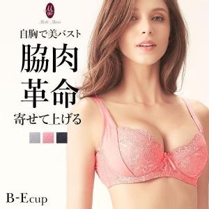 モードマリー Mode Marie 脇肉革命 よくばりフィット 単色ローズレース ブラジャー BCDE 脇高 脇肉 補正ブラ 単品 30代 40代 補正下着 大きいサイズ つけ心地