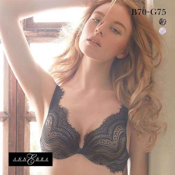 ブラジャー アンブラ ANNEBRA Glam デコルテレース BCDEFG 大きいサイズ 単品 総...