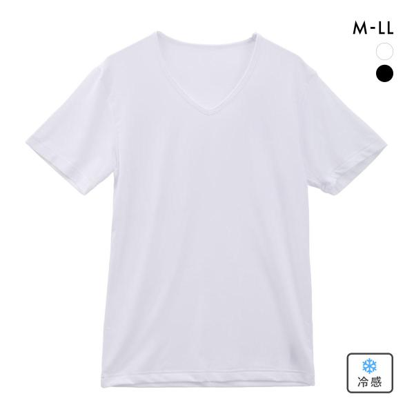 男の着るだけエチケット 胸ポチ対策 胸2重 Vネック 半袖 Tシャツ インナー メンズ M L LL