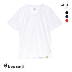 ルコック スポルティフ le coq sportif 半袖 Vネック キシリトール加工 ハニカムメッシュ DRY Tシャツ インナー メンズ スポーツ｜shirohato