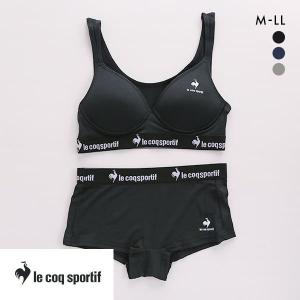 ルコックスポルティフ le coq sportif ハーフトップ＆ショーツセット レディース 上下セット ブラショーツセット ノンワイヤー｜shirohato