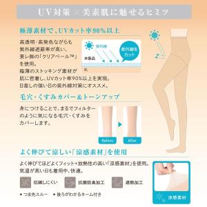 福助 まとうUVヴェール ストッキング 涼感タ...の詳細画像1