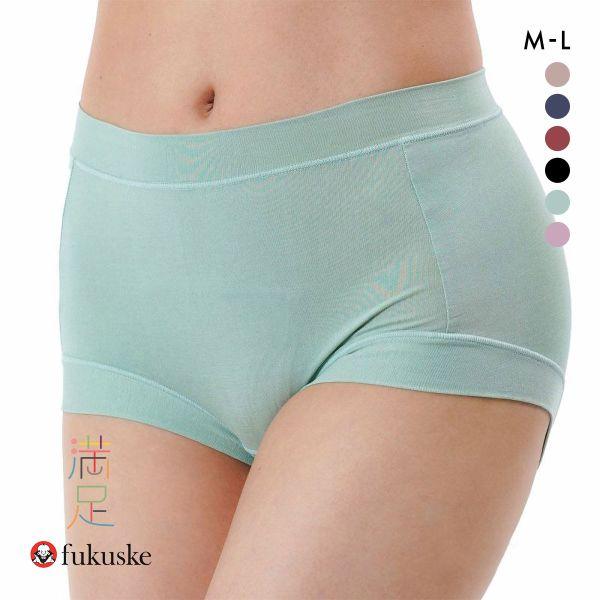 福助 Fukuske レディース 満足 美温活 よもぎ蒸し 一分丈ショーツ 袋入り 単品